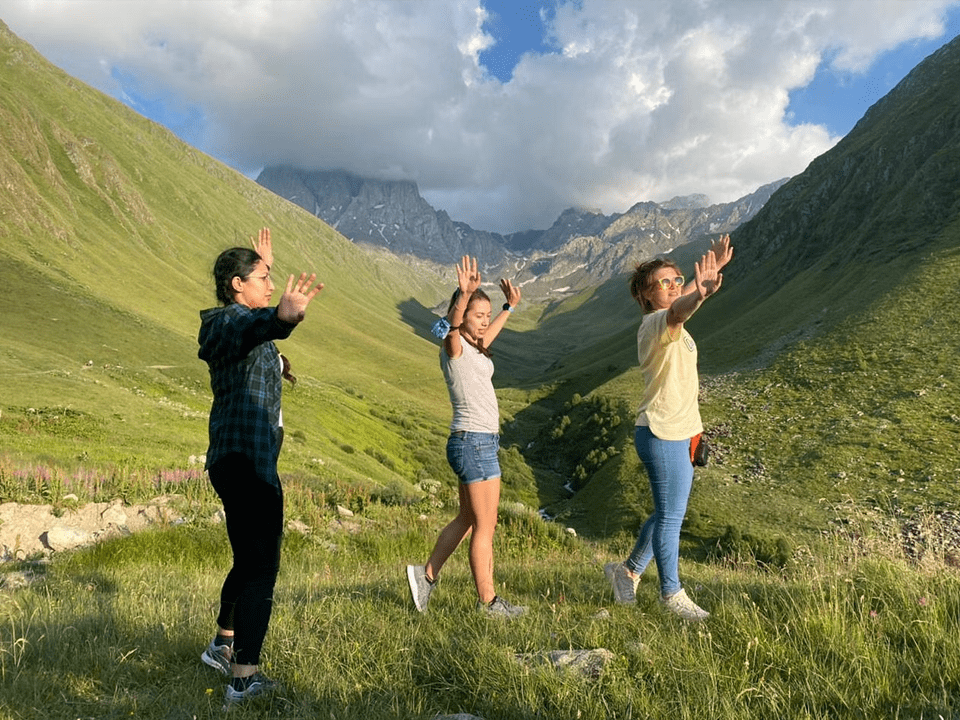 Gveleti Waterfall and Juta Hiking trip from Kazbegi